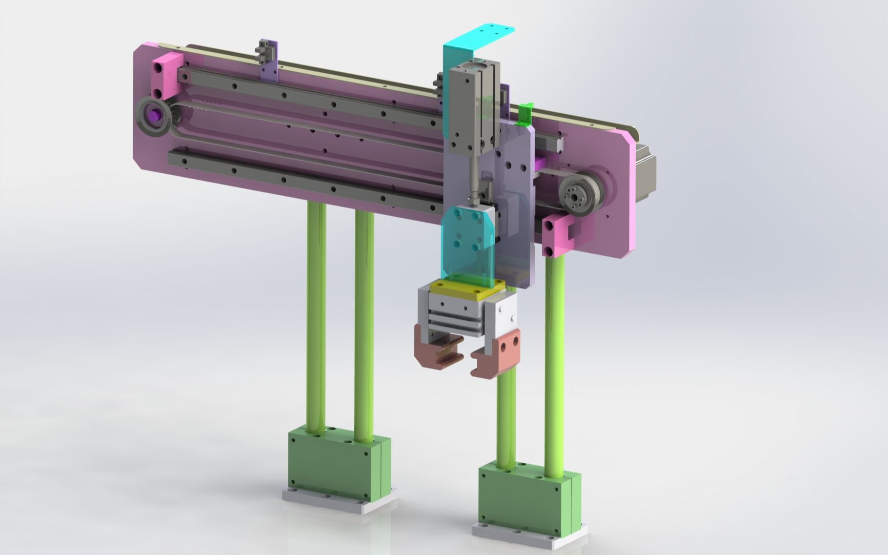 同步带水平移栽机构设计:【步进电机】【气动手指】的选型计算!