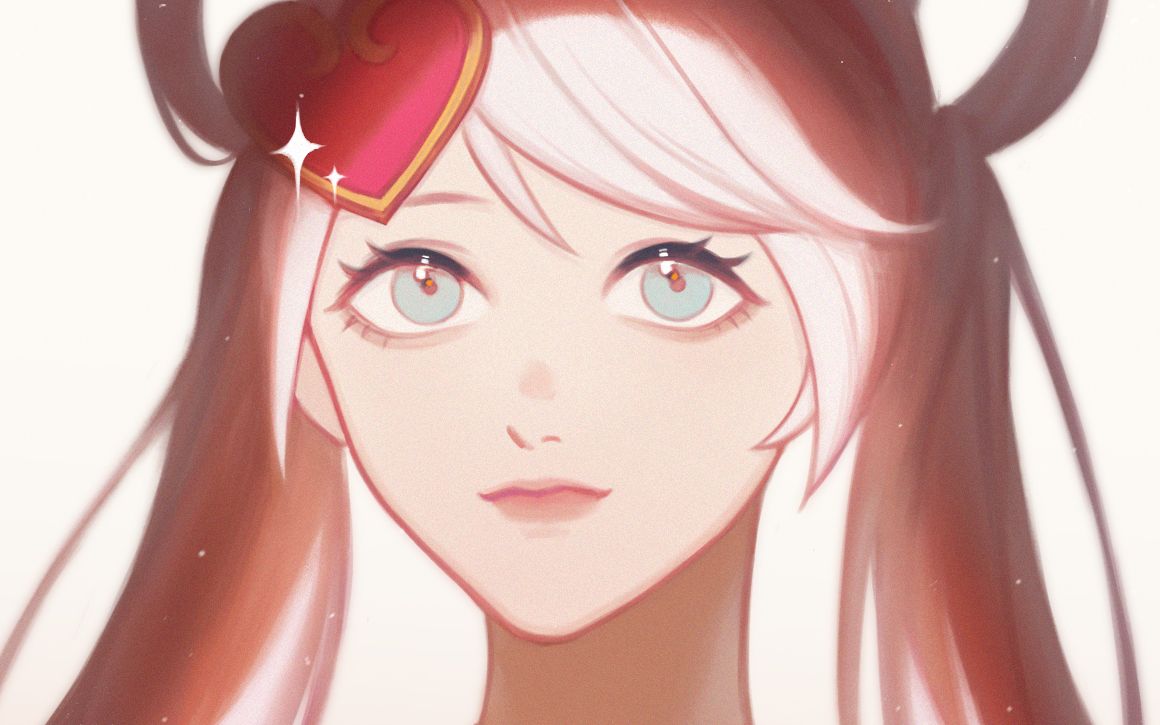 活动  【厚涂】情人节琴女头像绘画过程