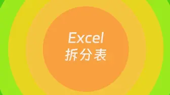 Download Video: 在Excel中将汇总表拆分成多个Sheet，这样操作，简单快速！