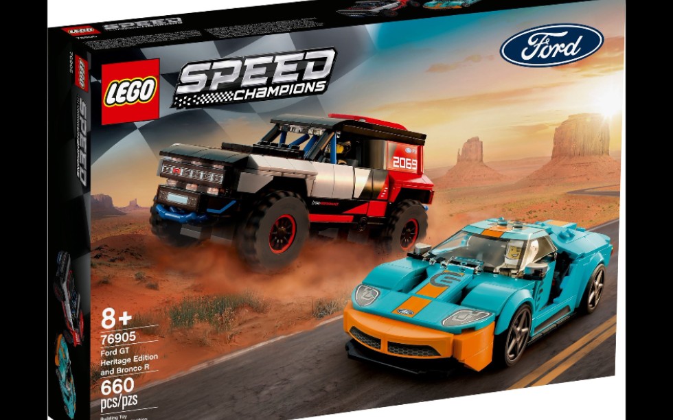 乐高超级赛车76905福特gt传统版和野马r速组评测