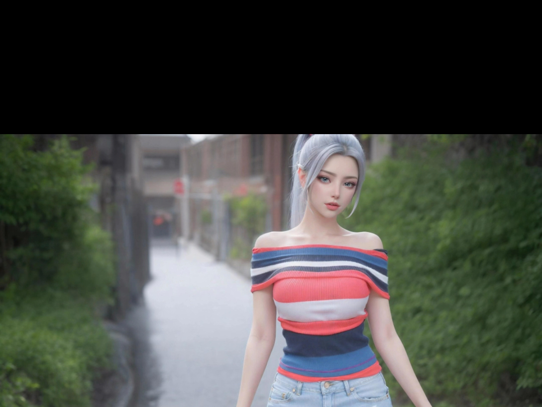 韩月迷恋河边散步