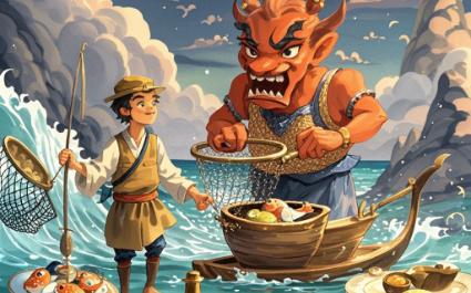 一千零一夜的故事004渔夫和魔鬼