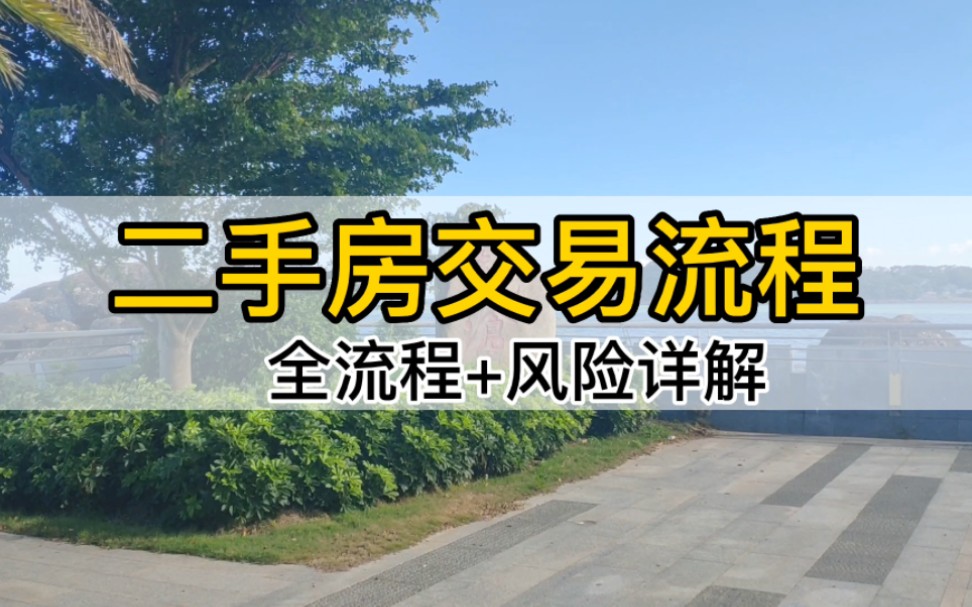 二手房交易流程和注意事项、常见风险详解,和骗局纠纷说拜拜哔哩哔哩bilibili