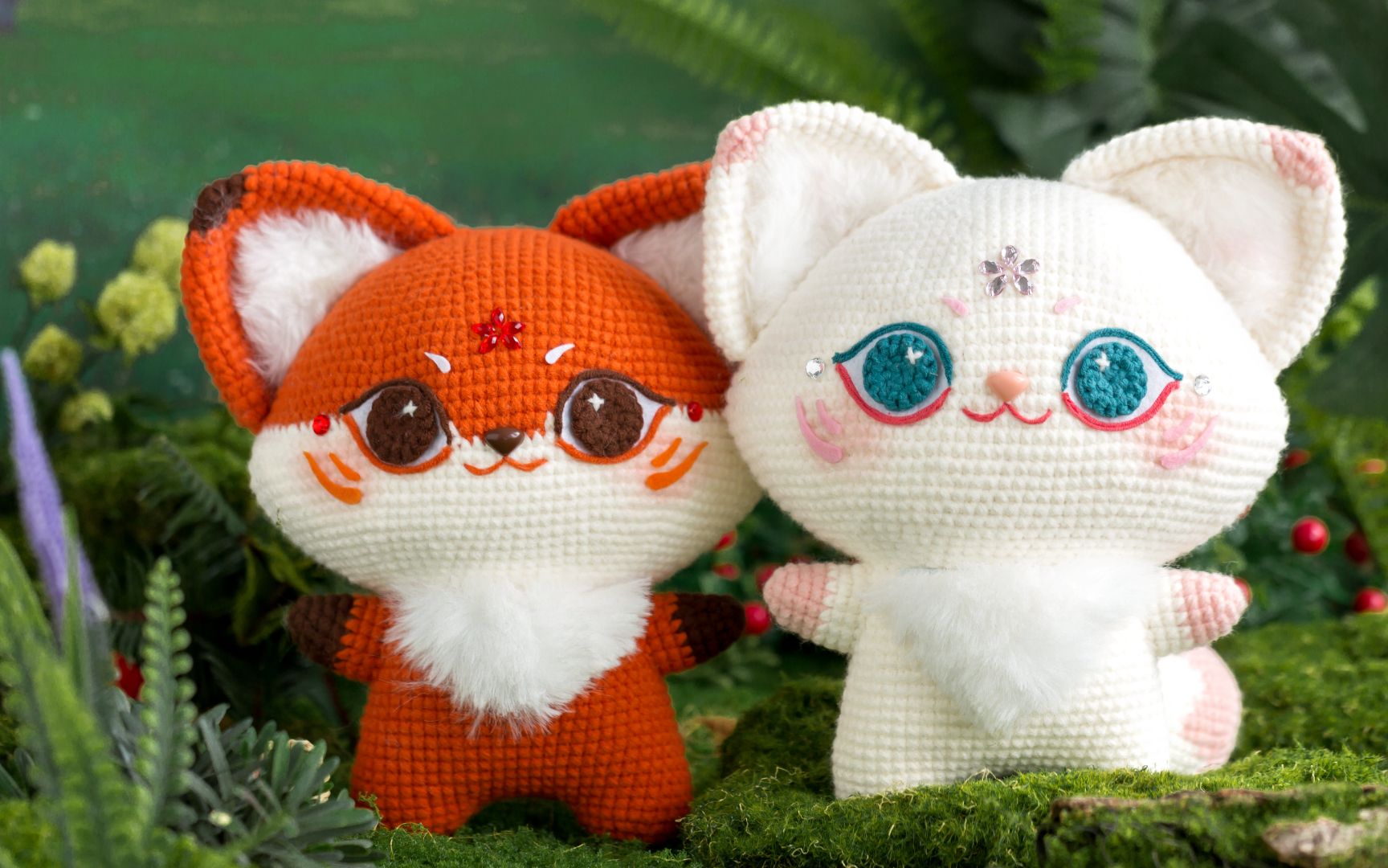 【sa2253】苏苏姐家_钩针小狐狸玩偶_乳白款编织视频教程