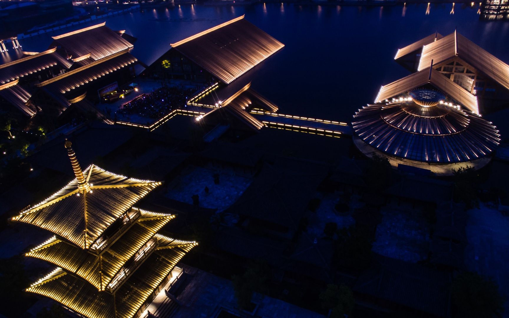 上海之根广富林夜景_哔哩哔哩 (゜-゜)つロ 干杯~-bilibili