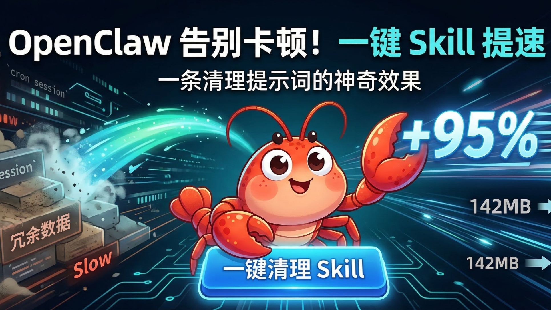 OpenClaw 卡顿、响应慢?一条提示词让它提速 95%