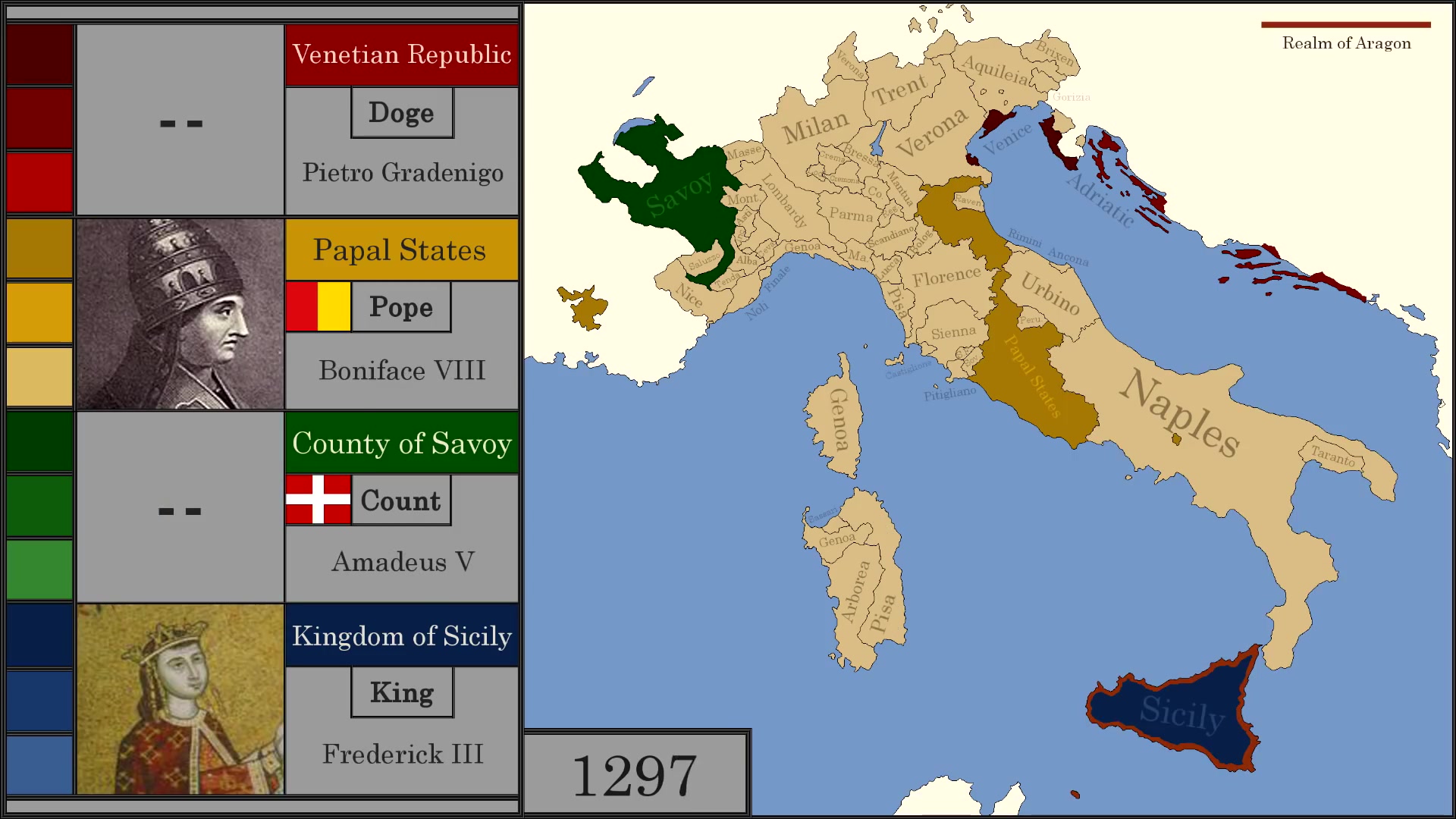 历史地图意大利历史