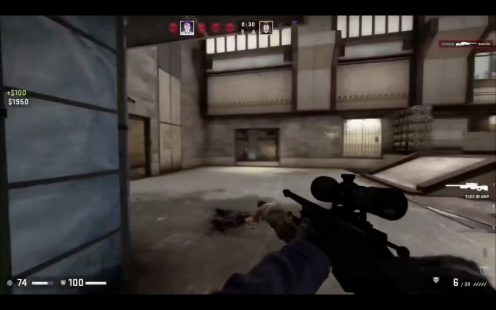 【csgo】赛事名场面 simple天降盲狙