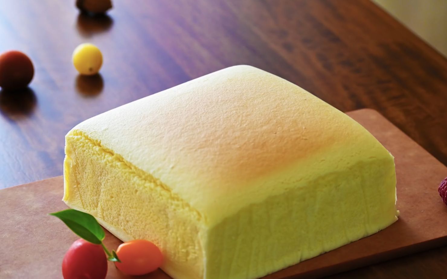 日式舒芙蕾芝士蛋糕,组织细腻湿润,每一口都充满浪漫的味道