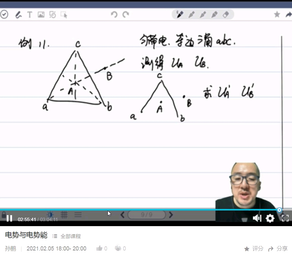 转载课程,质心物竞一轮电学静电6讲孙鹏,第二讲电势与电势能哔哩哔哩bilibili