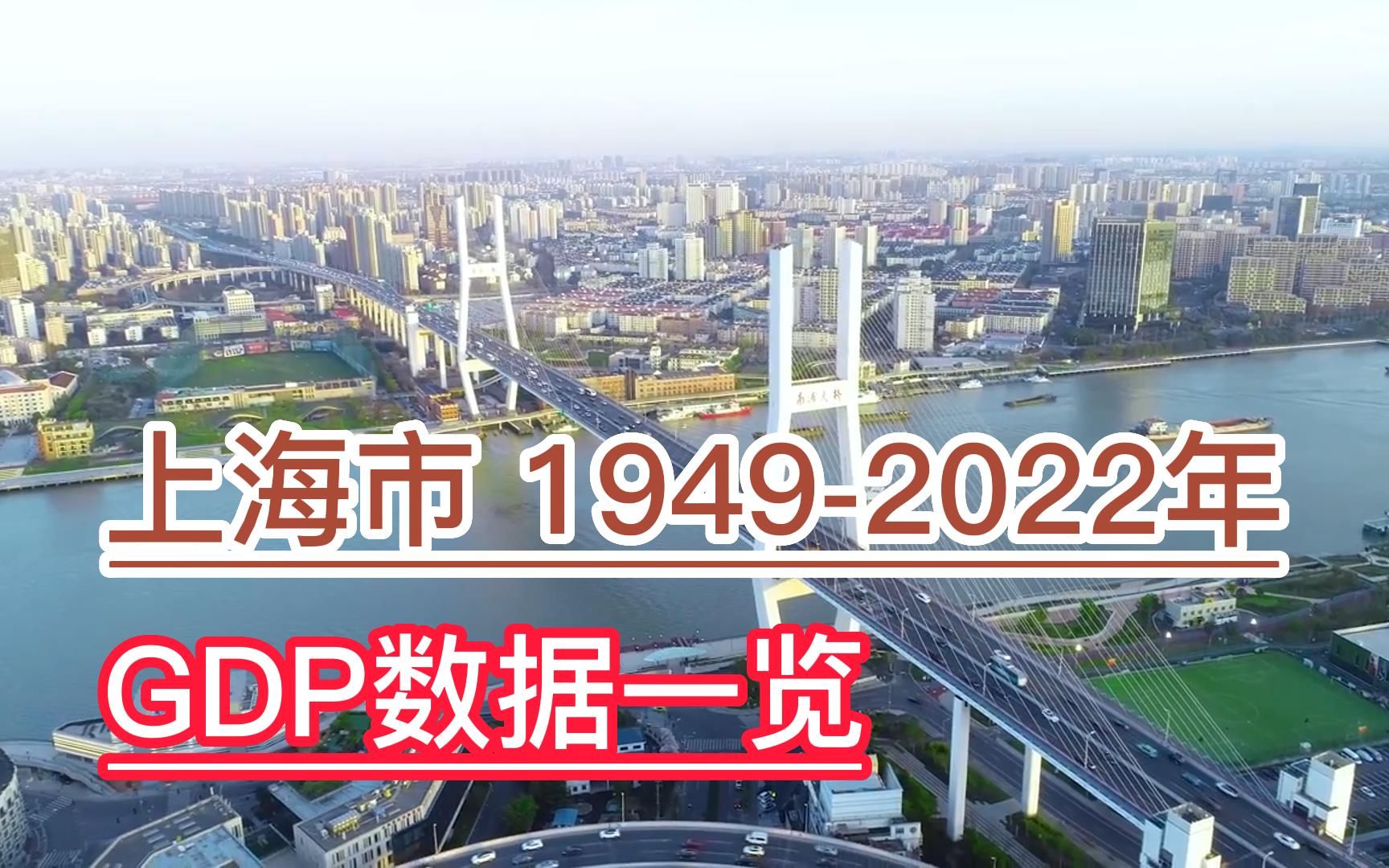 上海市19492022年GDP数据,从20亿到100亿用了11年哔哩哔哩bilibili