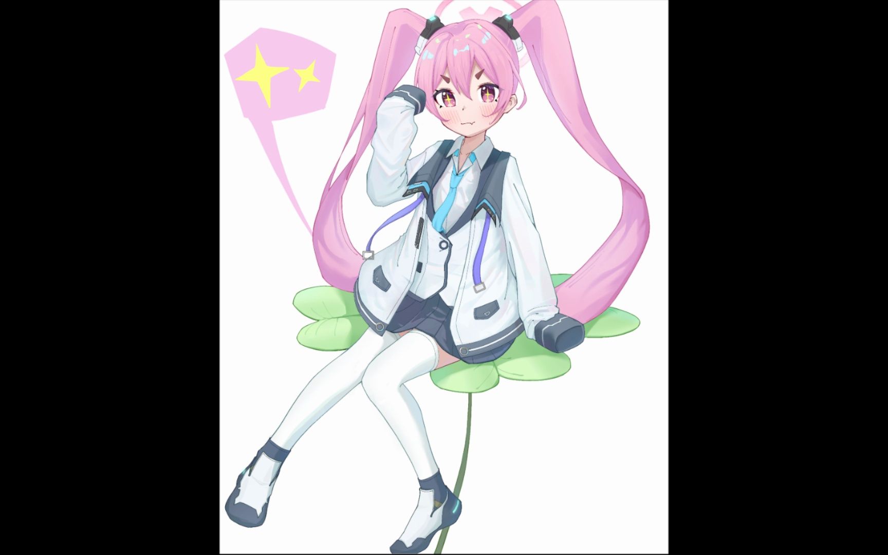 【上色过程/碧蓝档案】黑崎小雪