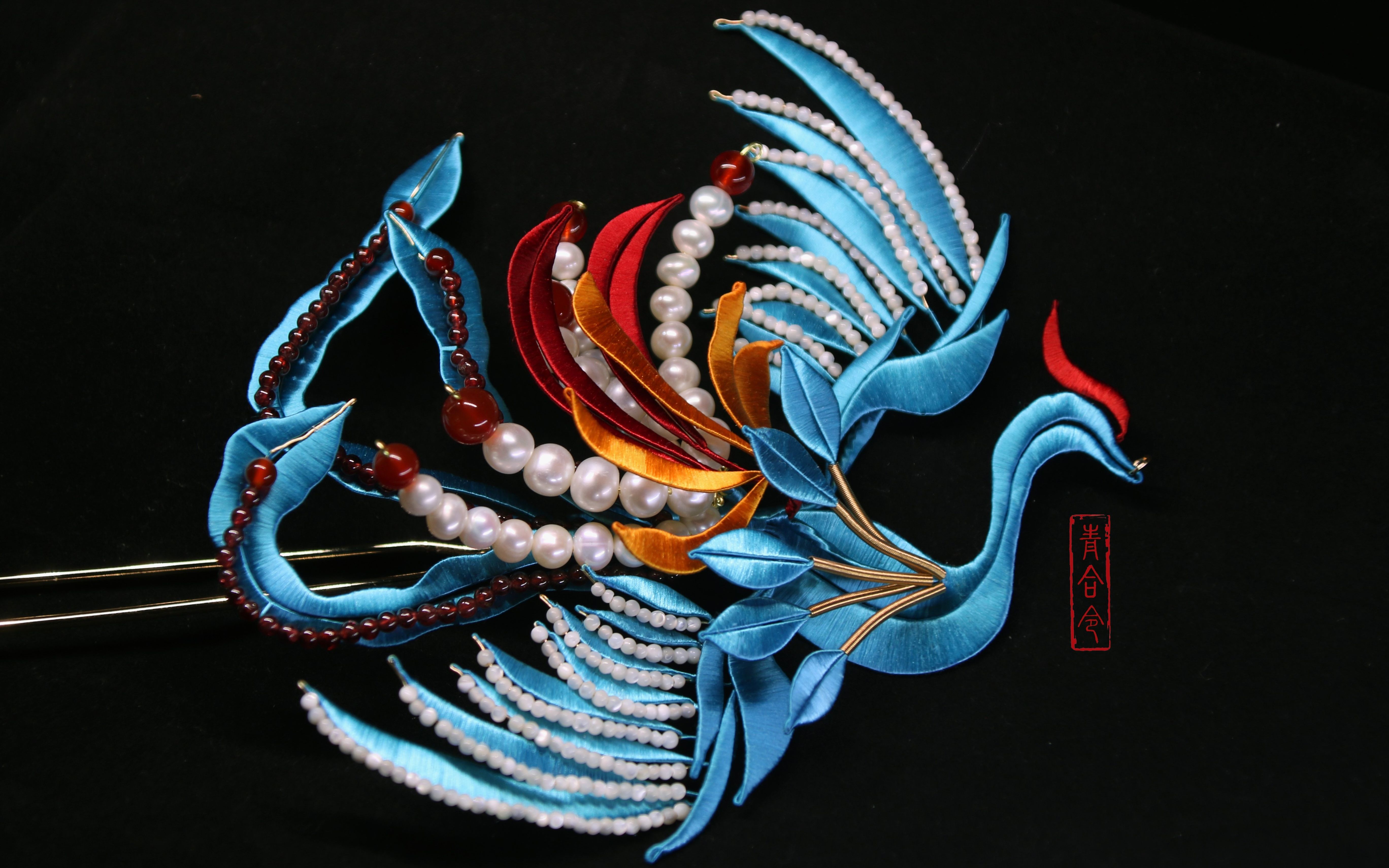 【江山赋】蓝凤凰缠花偏凤免剪切片教程