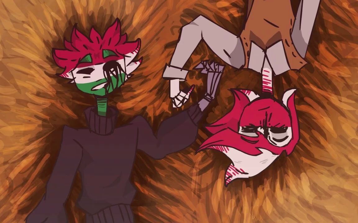 countryhumans together meme (hungary, poland)