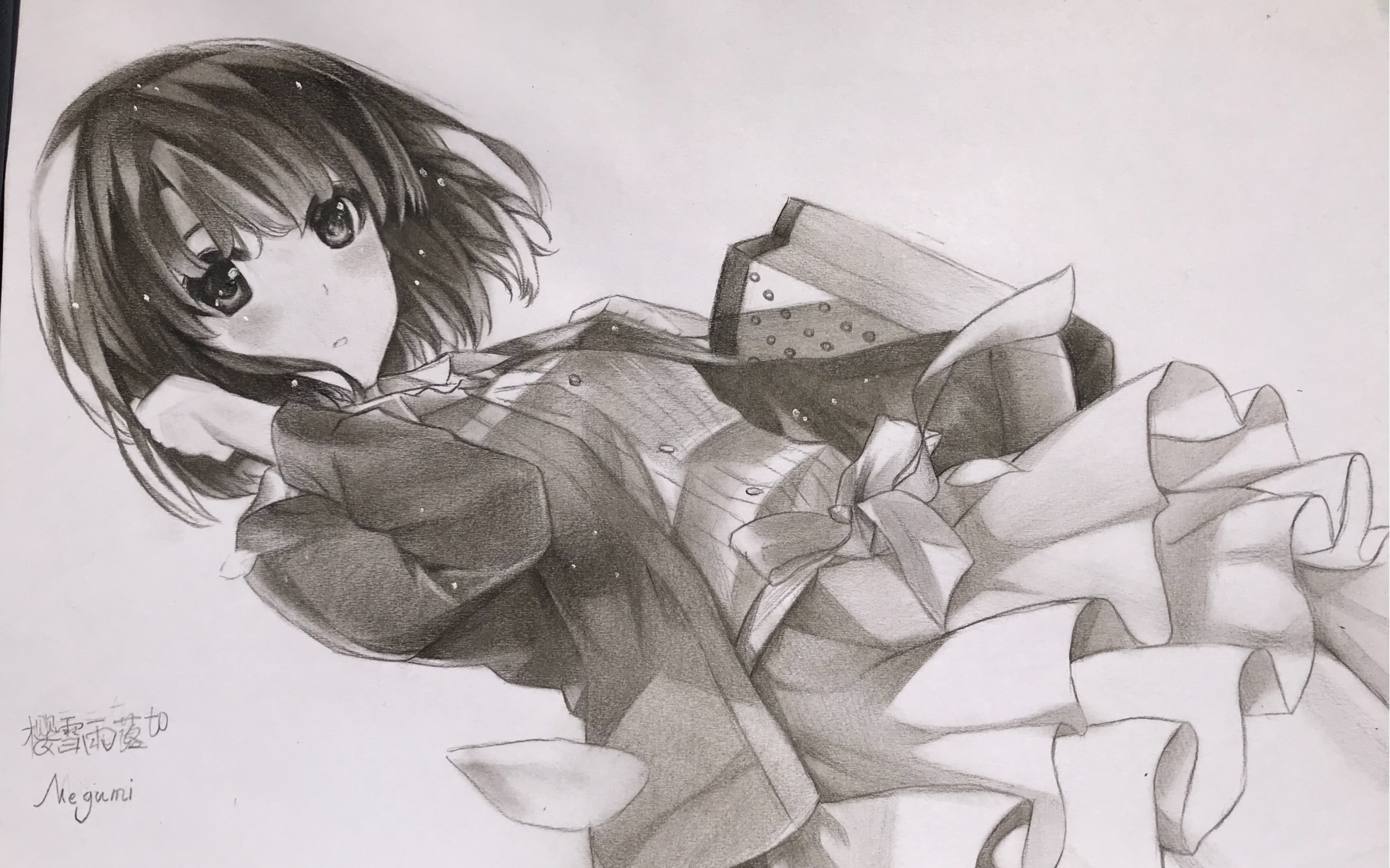 炭笔手绘圣人惠