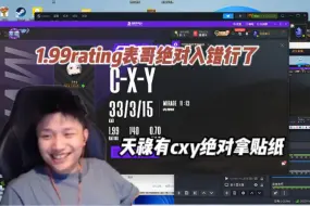 Download Video: 一竞到底对抗赛cxy力压一众CS主播1.99离谱rating，danking直呼入错行了，天禄有表哥绝对拿贴纸