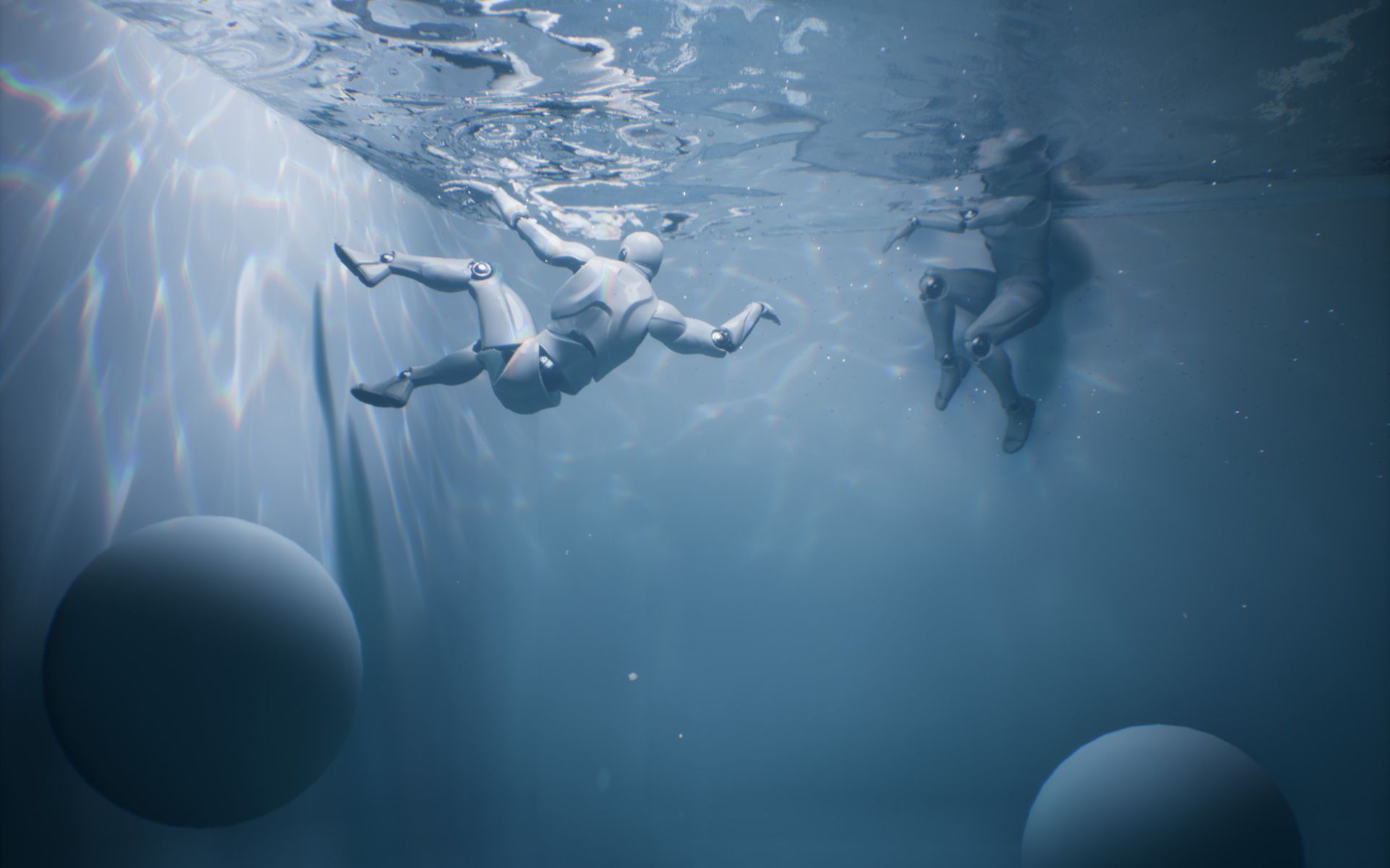 ue4实时处理水下焦散效果