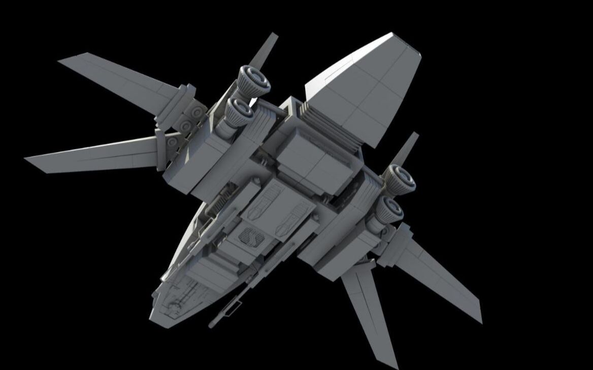 赛博朋克飞船3dmax模型制作基础教学视频