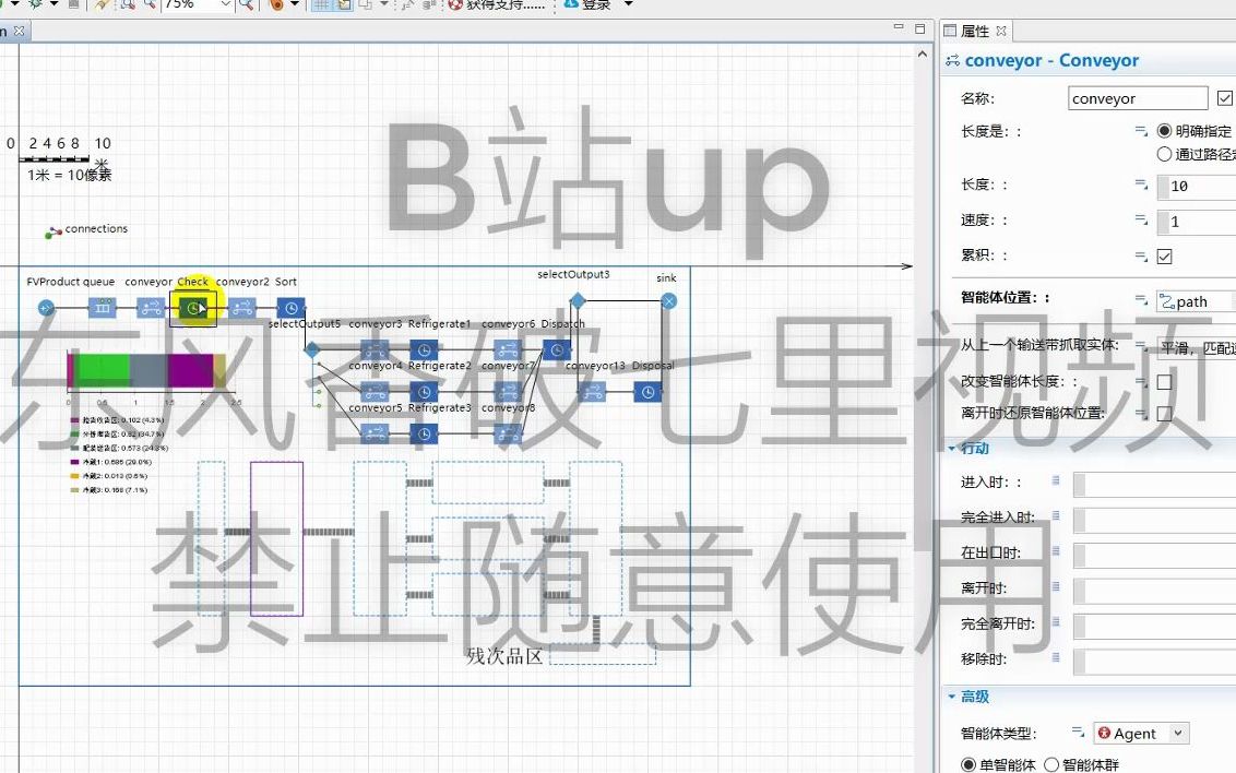 【Anylogic自制教程】流程库工厂加工建模教程哔哩哔哩bilibili