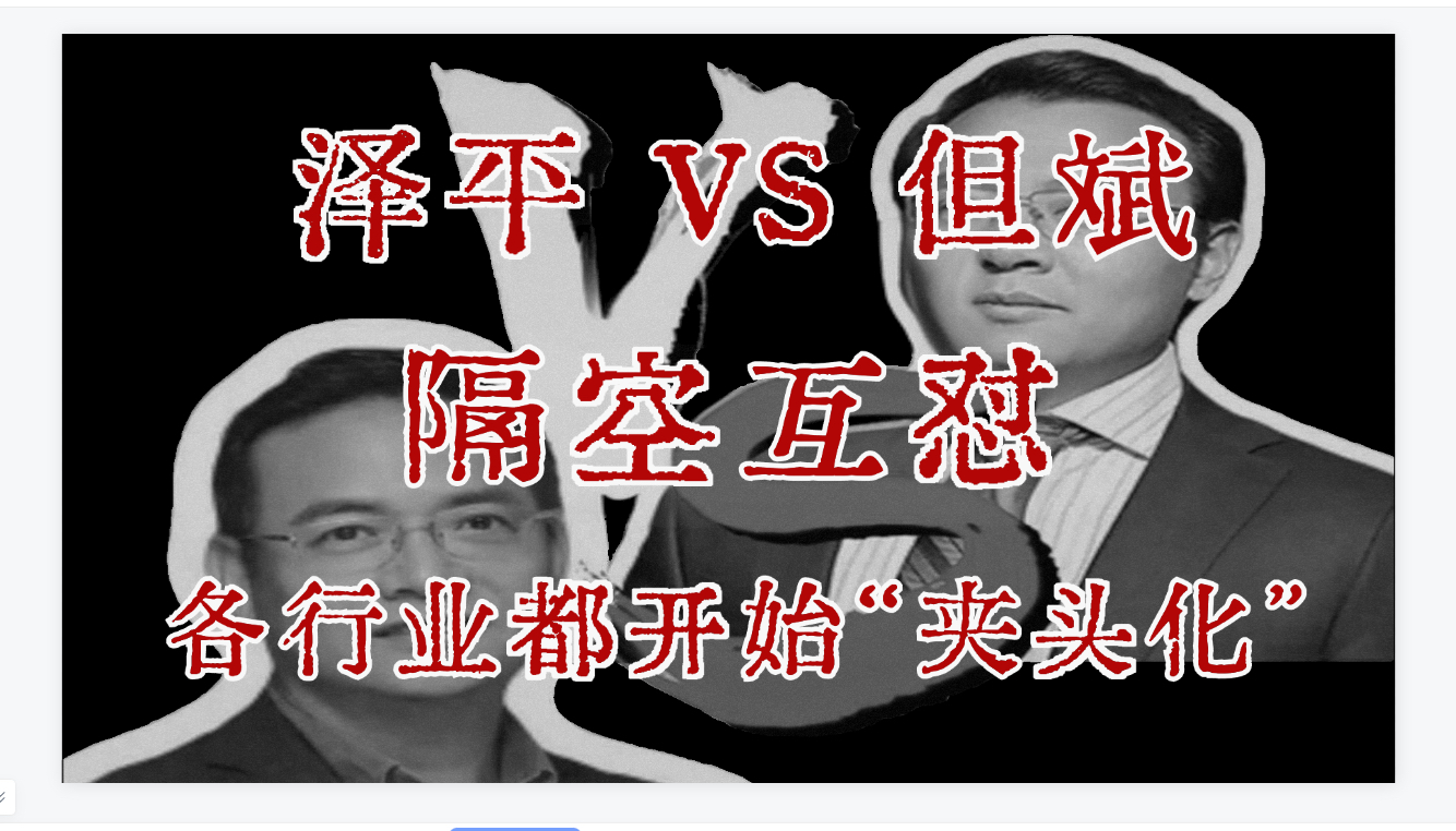 为何各行业“夹头化”愈演愈烈?任泽平但斌隔空互怼,这羹到底要不要煮熟?哔哩哔哩bilibili