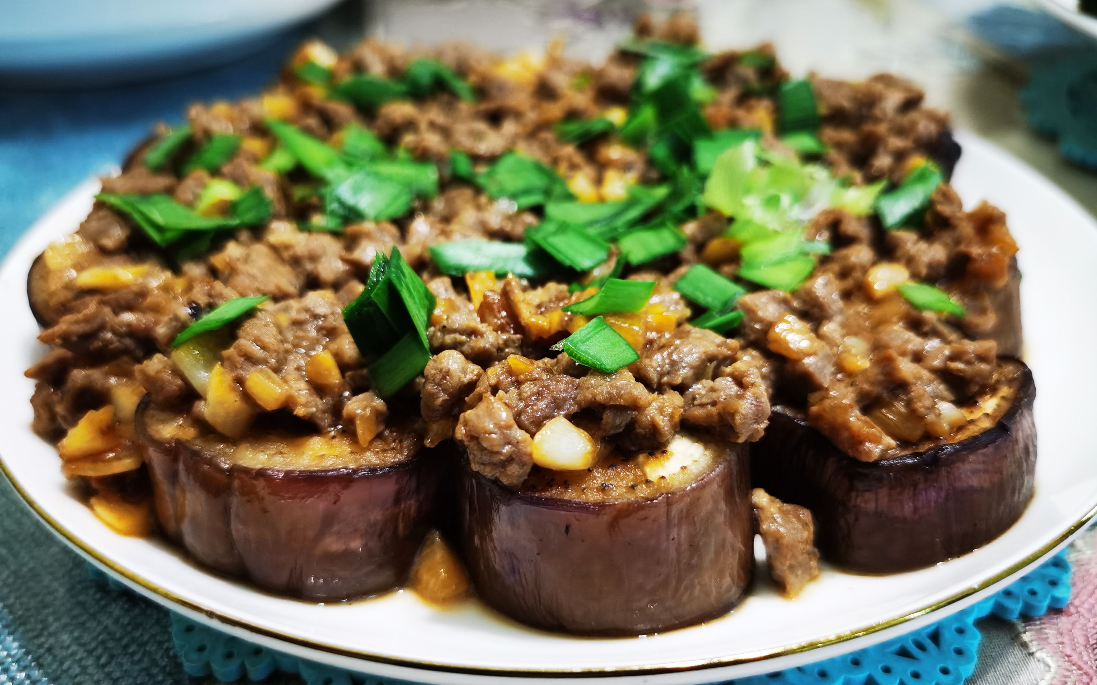 蒸出来的美味,蒜香肉沫蒸茄子,家常菜,营养美味不油腻