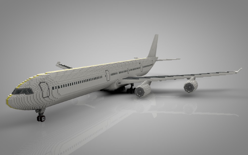 [图]［我的世界minecraft］Airbus a340建造过程