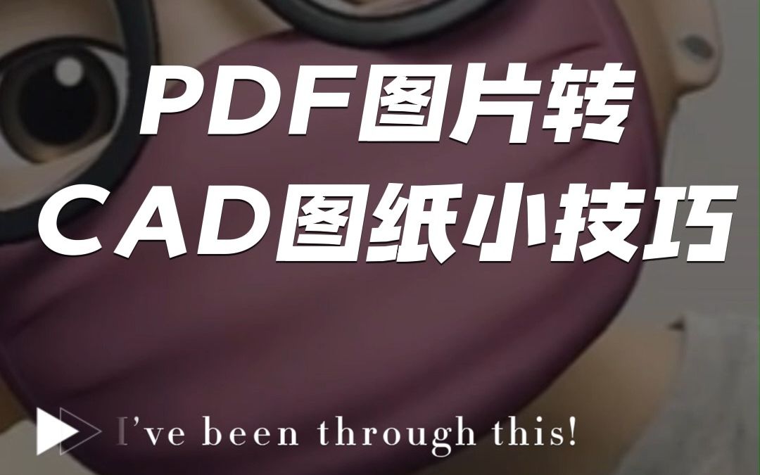 教你PDF格式图片图纸转换成可编辑的CAD图纸.#PDF转CAD#CAD#文件格式 #文件格式转换哔哩哔哩bilibili