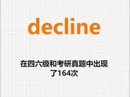 Video herunterladen: 高频单词：decline