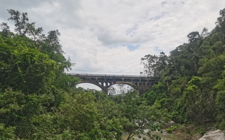 陈田水库石拱桥上游.