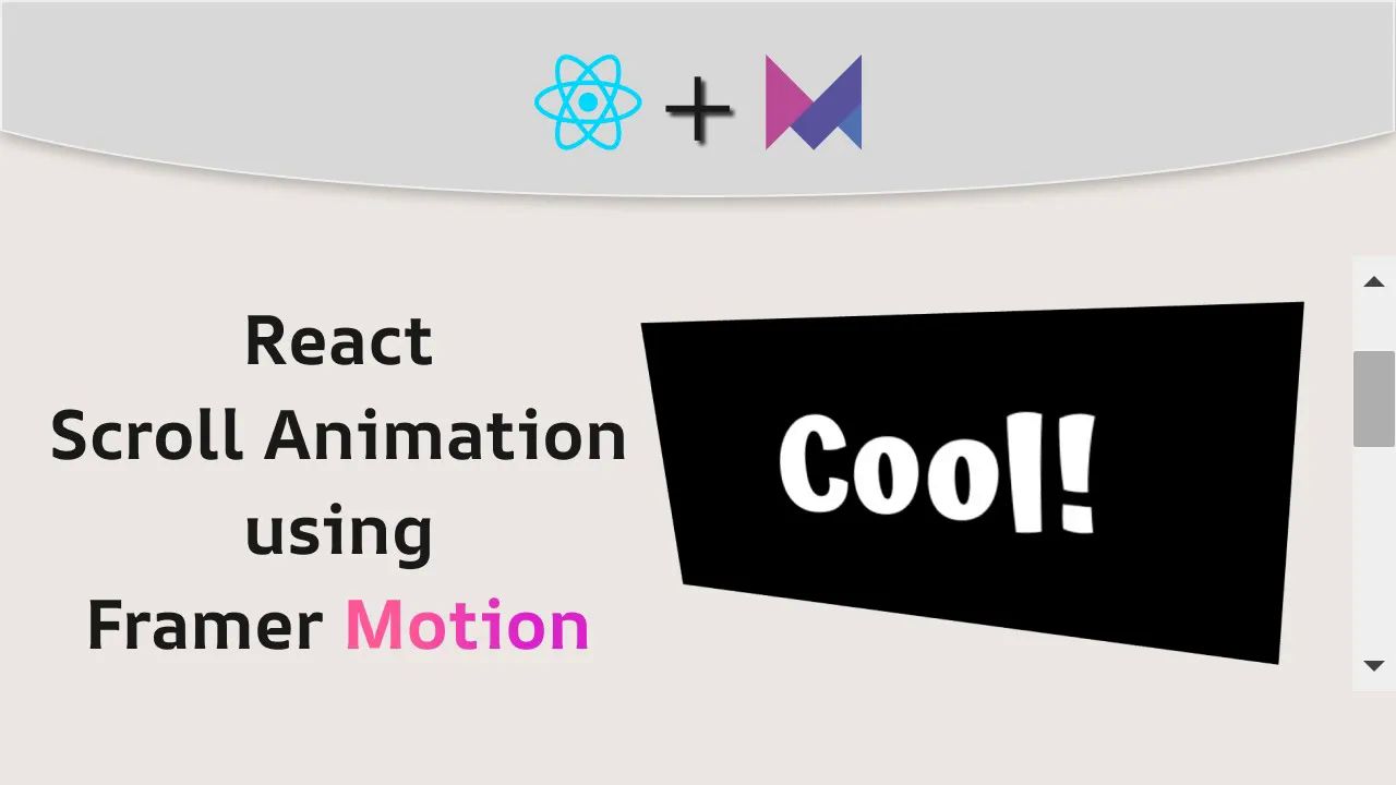 JS  让你的React网站“活”起来!Framer Motion滚动动画实战哔哩哔哩bilibili