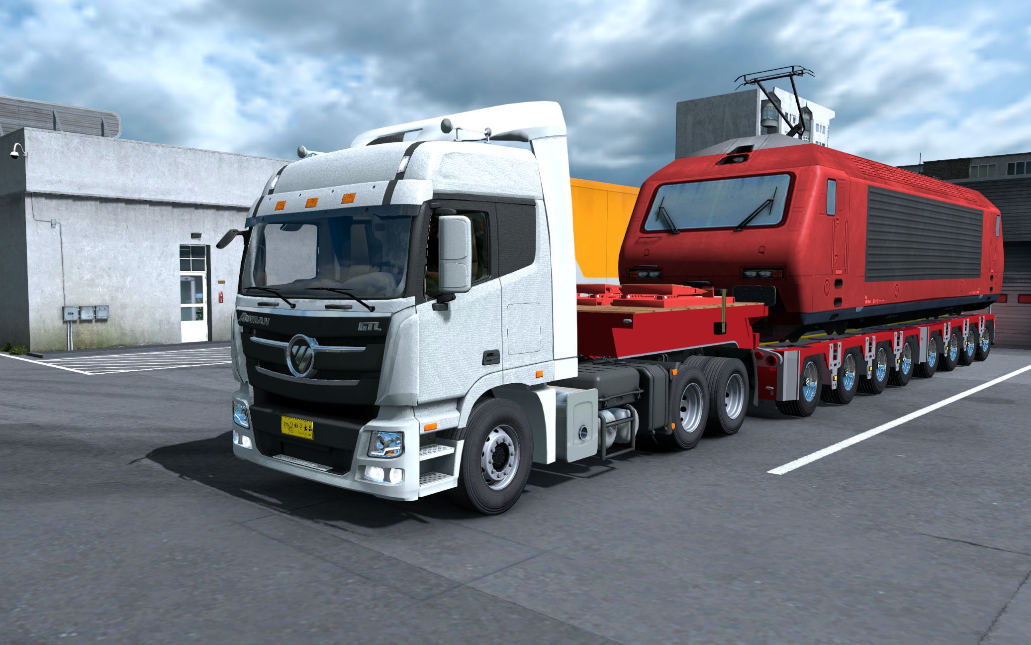 欧卡2国产车也遭不住啊这货物确实伤不起啊136