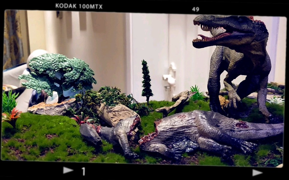 活动作品霸王龙夺食棘龙