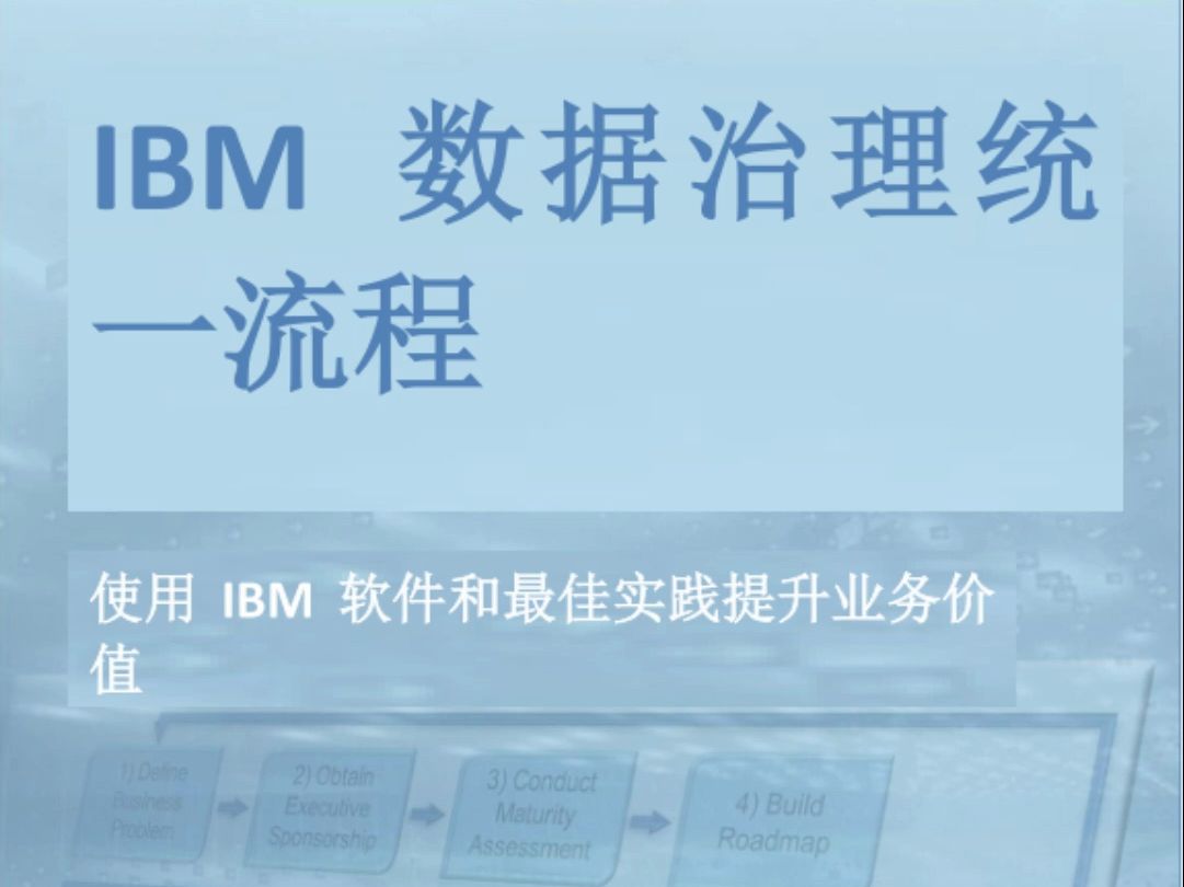 IBM 数据治理统一流程170页哔哩哔哩bilibili