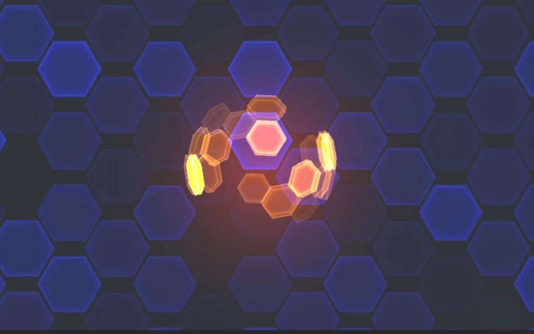 简单的unity粒子六边形科技护盾效果