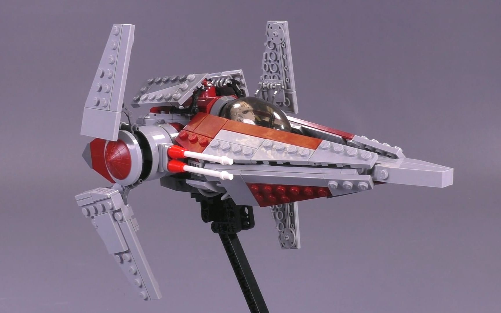 [图]乐高 星球大战 MOC V翼星际战机 LEGO STAR WARS V-wing Starfighter~bv