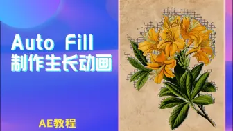 Auto fill 制作生长动画-AE教程（插件）