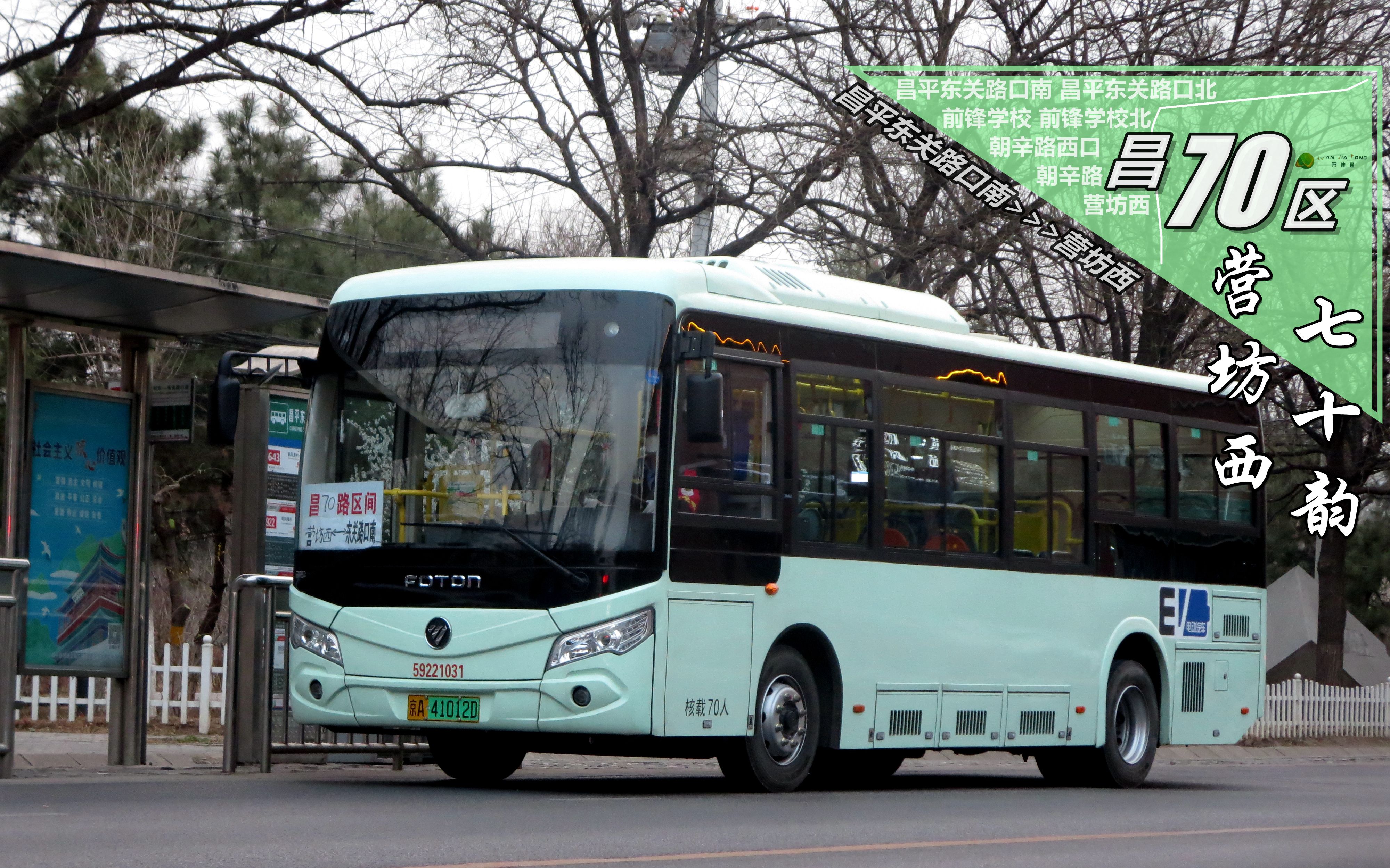 昌平70路公交车路线图图片