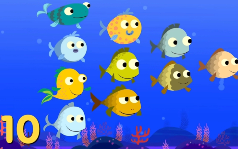 [图]英语启蒙儿歌｜Ten Little Fishies手势舞｜真人示范