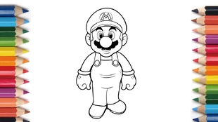 Coloring Mario And Luigi 塗り絵 マリオとルイージ 画画 马里奥和路易基 Coloring 076 哔哩哔哩 つロ干杯 Bilibili