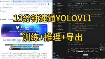 Tải video: 13分钟速通yolov11，使用自己的数据集从环境搭建到模型训练、推理、导出