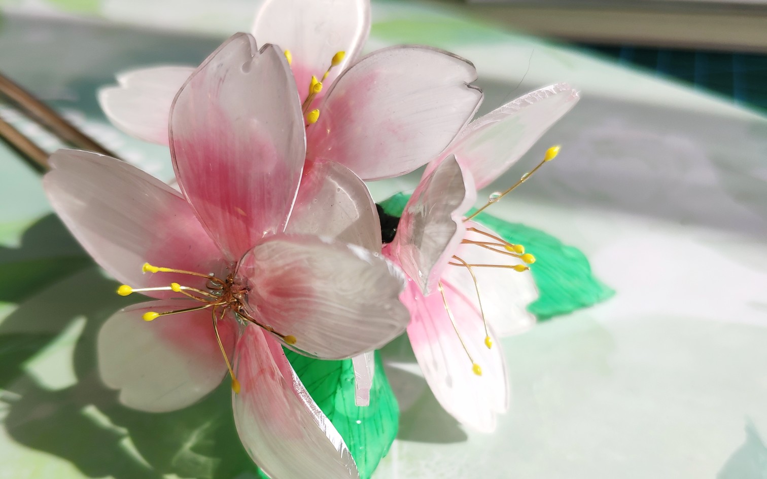 热缩片﹋o﹋ →_→樱花发簪