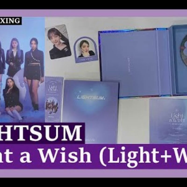 Unboxing LIGHTSUM [Light a Wish] 2nd single album LIGHTSUM