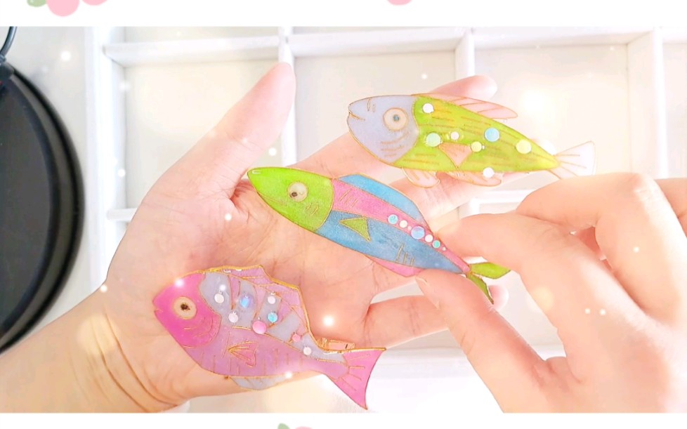 多巴胺手工小鱼发夹