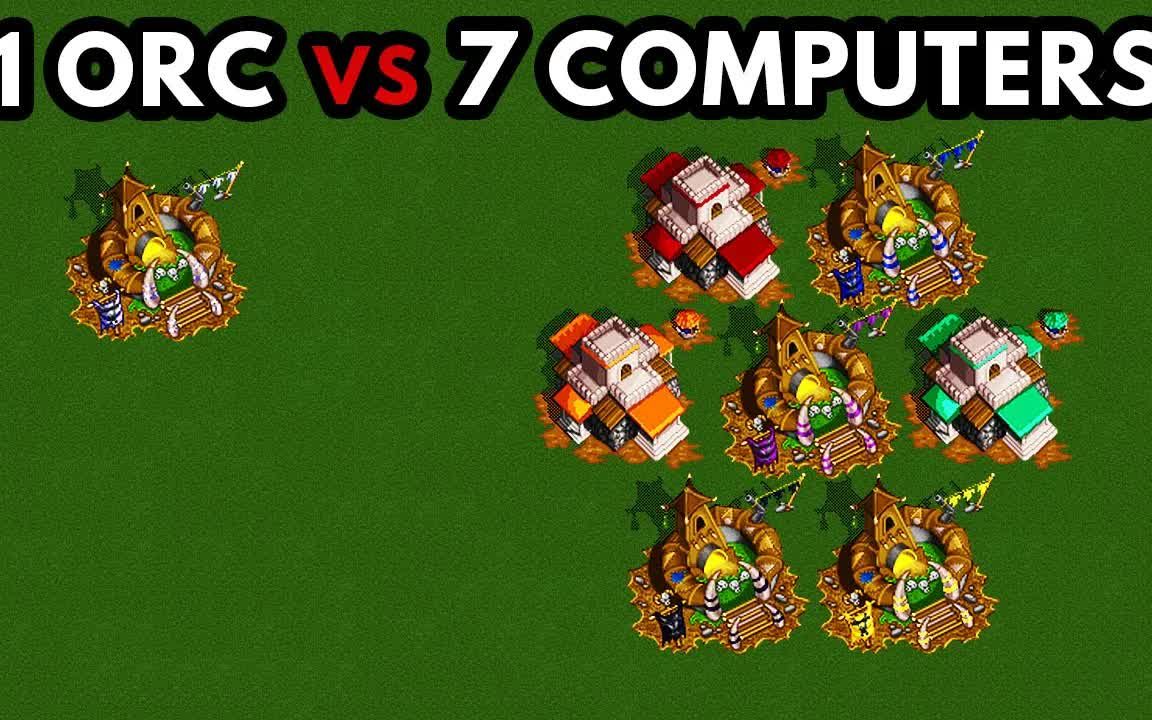 [图]魔兽争霸2 - 1 兽族 vs 7 Computers