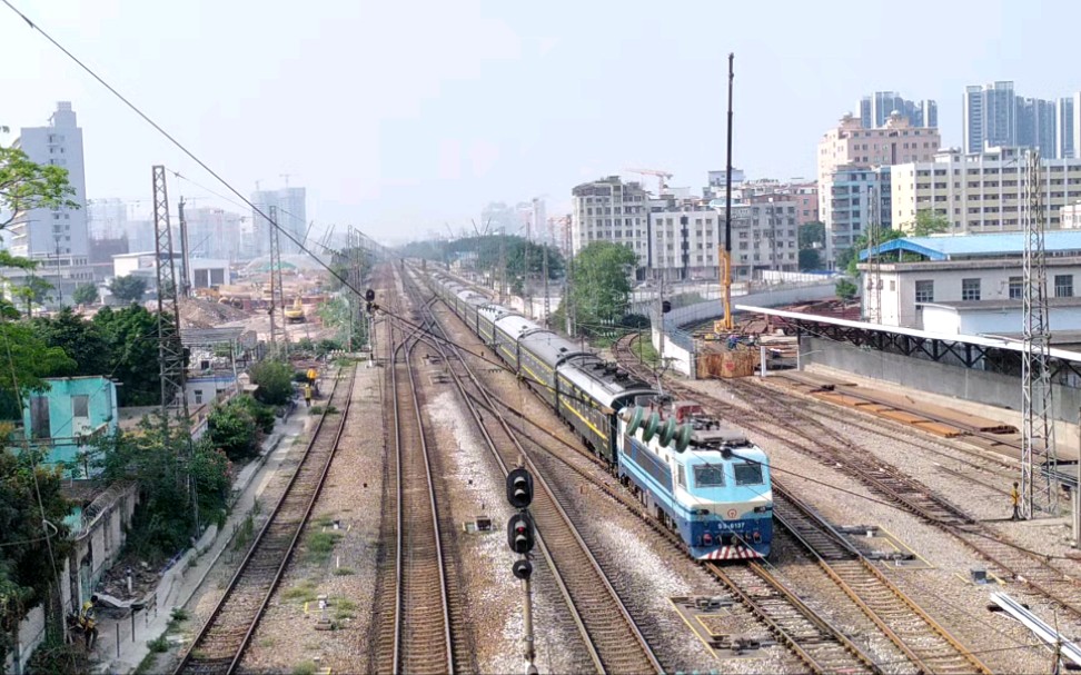 中国铁路k325次温州站广州站棠溪站通过