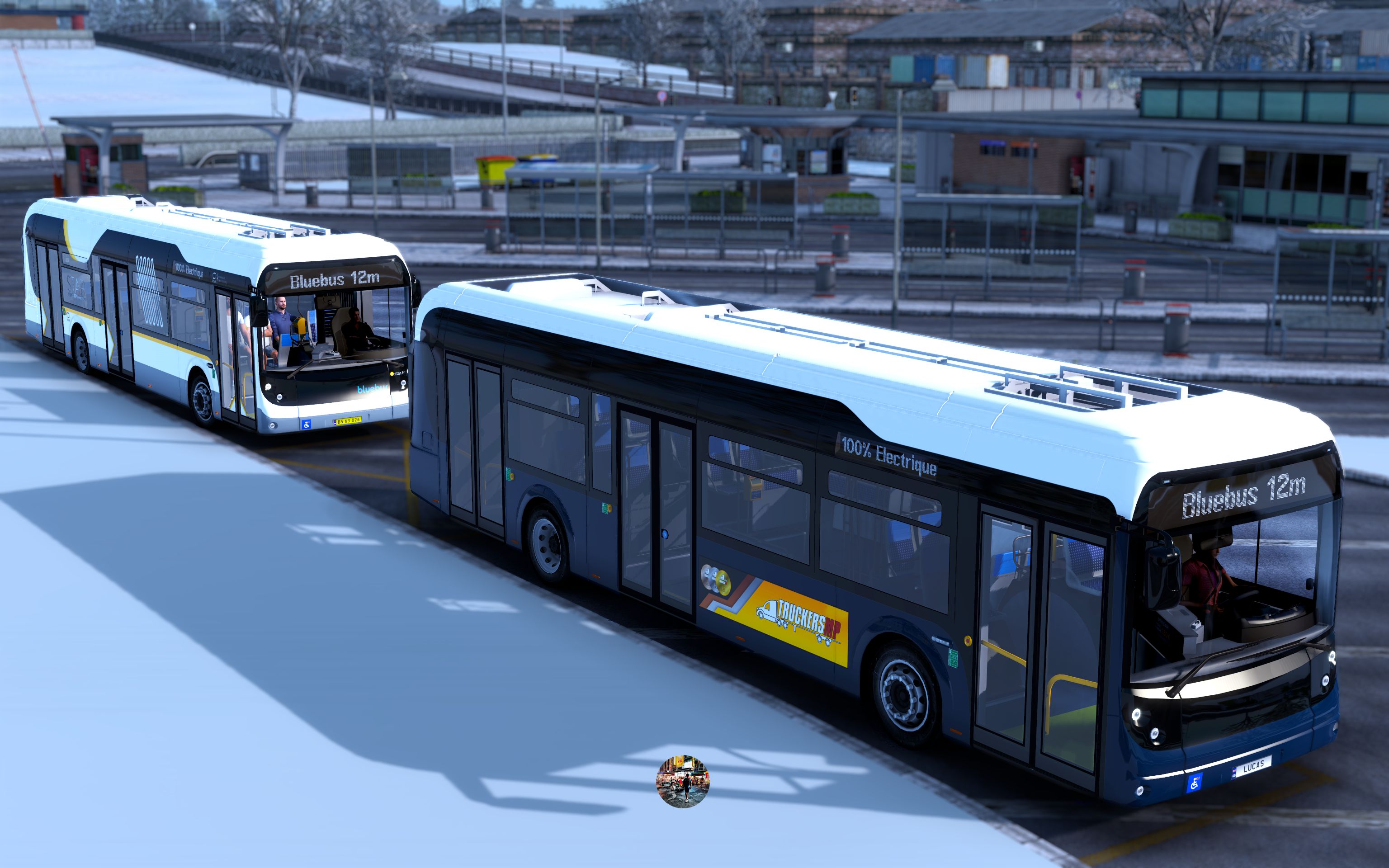 【欧洲卡车模拟2】bluebus 巴士客运 - 苏格兰格拉斯哥 glasgow 至