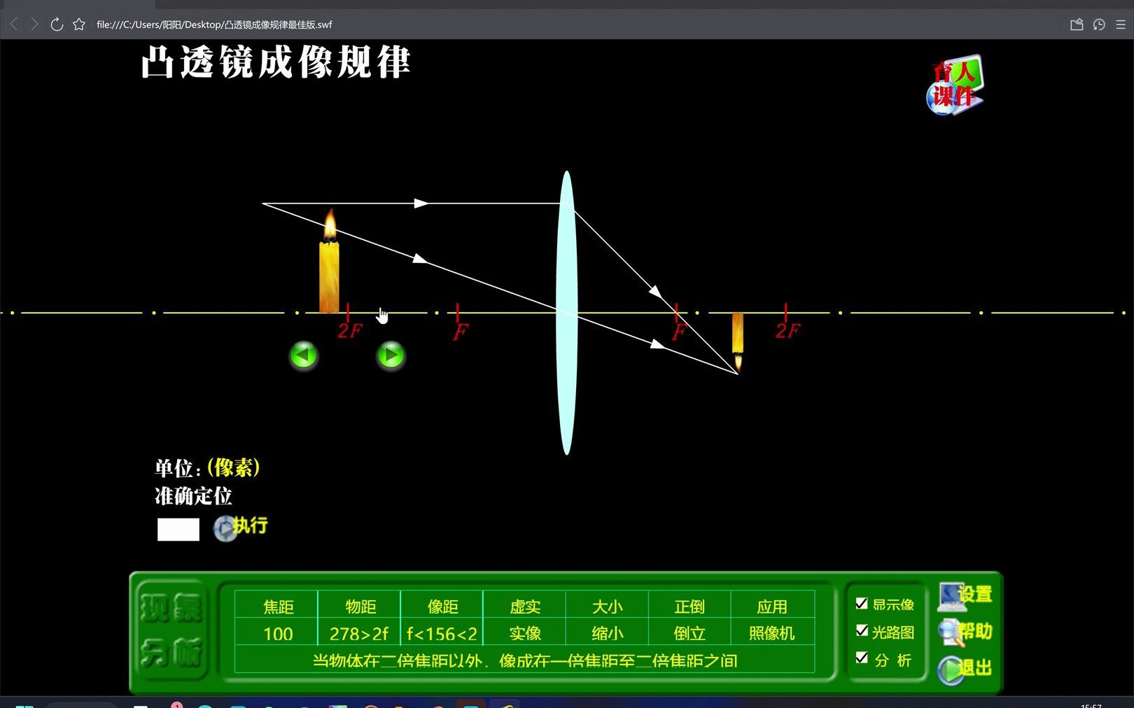 凸透镜成像规律动画详解哔哩哔哩bilibili