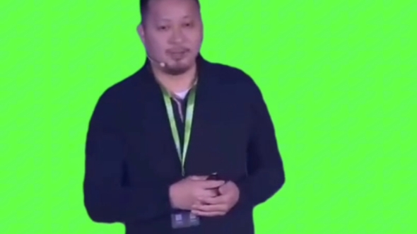 迷你世界创始人古振兴演讲绿幕素材