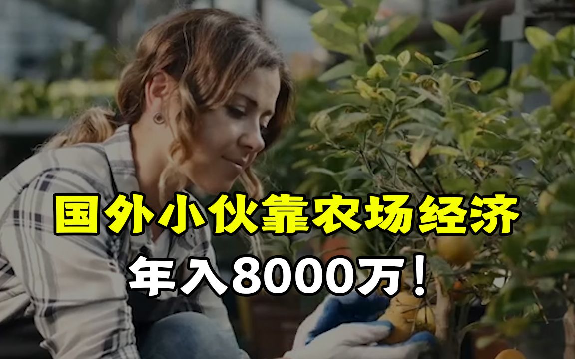 农场经济还可以这样玩儿?国外小伙靠这个模式,年入8000万?哔哩哔哩bilibili