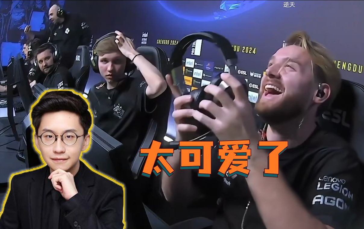 玩机器看niko半场开香槟,下局被翻立马表情凝重,直言太可爱了!